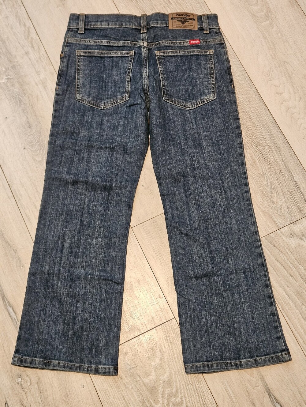 NWT Wrangler Five Star Boys Jeans Size 10 Husky Blue Denim Bootcut - Picture 9 of 11
